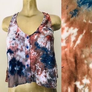 SPARKLE & FADE Tie Dye BABYDOLL Swing TOP S